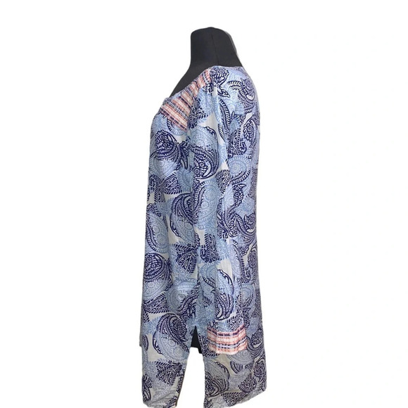 OLD NAVY paisley Dress white & Blue  Medium - Picture 6 of 6